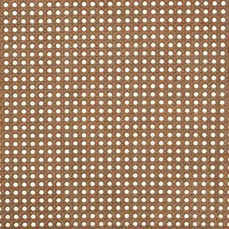 Camila Classic and Traditional Ash Walnut Finished Wood Headboard with Rattan