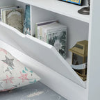 Twin Bed Frame Wood Platform Bed with Storage Drawers and Headboard