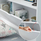 Twin Bed Frame Wood Platform Bed with Storage Drawers and Headboard