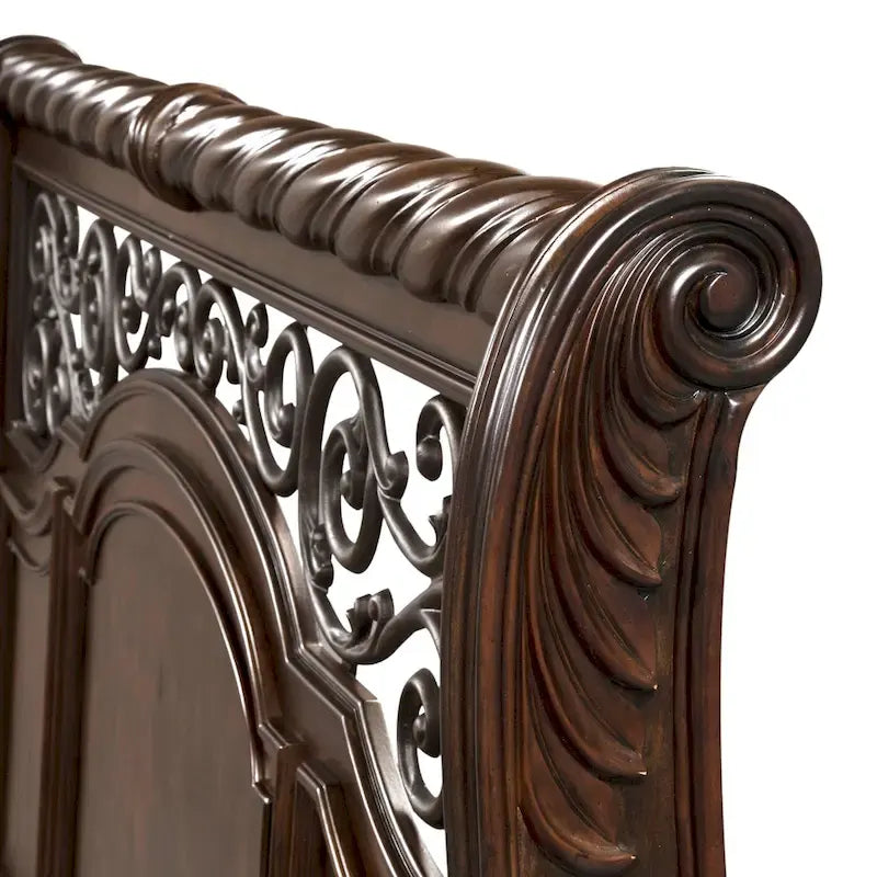 Gracewood Hollow Arbor Place Brownstone Sleigh Bed