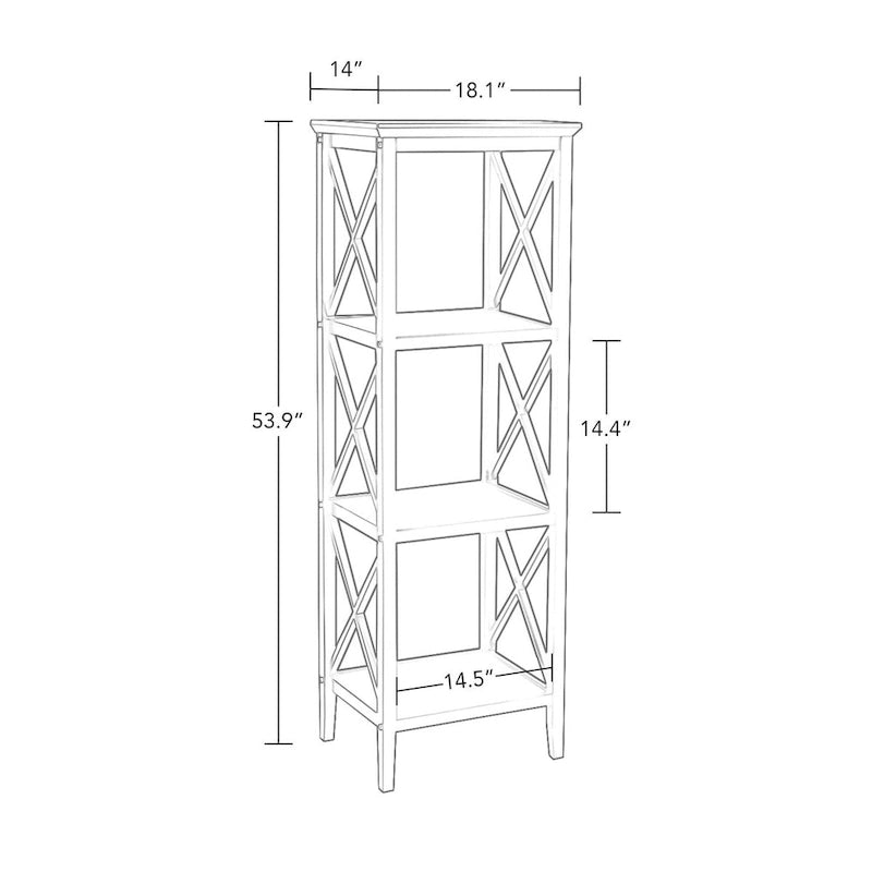 La Crosse 54 Storage Tower - White